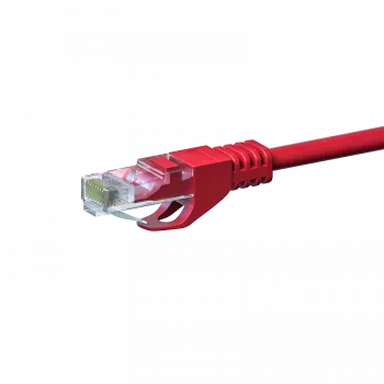 DSIT CAT5e U/UTP tinklo jungiamasis laidas, 3 m, raudonas, 100% varis (DC-55-030)