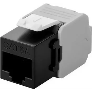 DS-IT CAT6a UTP Keystone tinklo jungtis - be įrankių - juoda (DS-KC-UTP6A-TL-1)