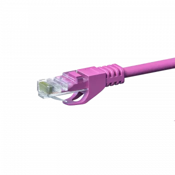 DSIT CAT 5e U/UTP tinklo jungiamasis kabelis 0,50 m rožinis CCA
