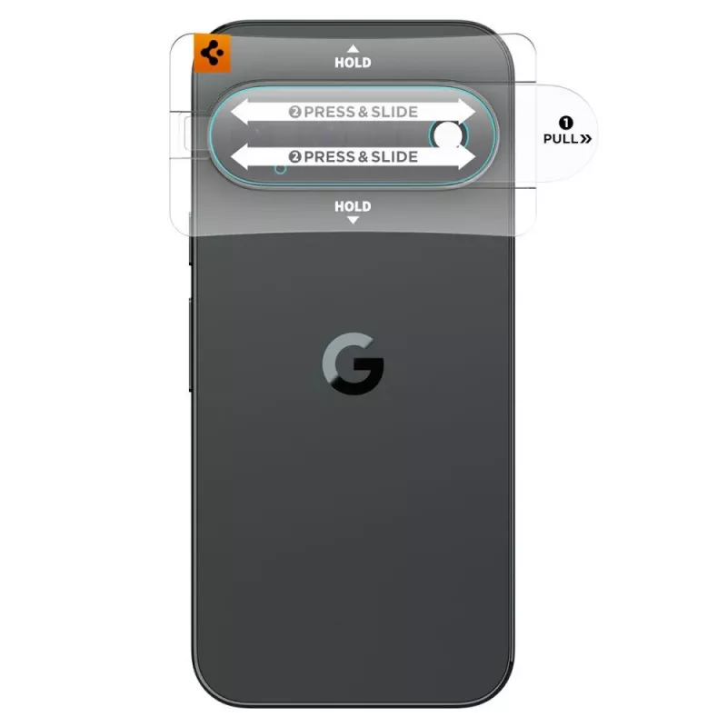 Spigen Optik Pro Glas.tR EZ Fit fotoaparato apsauga 2 vnt., skirta Google Pixel 11 Pro – skaidri
