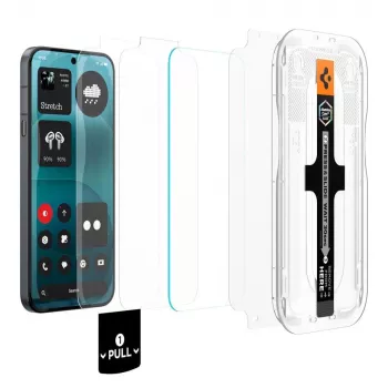 Spigen Glas.tR EZ Fit Pro AC HD ekrano apsauginis stiklas 2 vnt., Nothing Phone 4a Pro, skaidrus