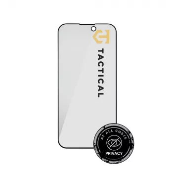 Tactical Glass Shield Privacy 5D iPhone 15 / 16 apsauginis stiklas, juodas