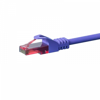 DSIT CAT6 U/UTP tinklo trumpiklis, 0,15 m, violetinis, 100% varis (DC-68-001)
