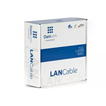 DSIT DANICOM CAT6A U/UTP 50m lankstus PVC (Fca) tinklo instaliacinis kabelis