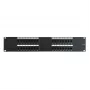 DSIT 19 colių Cat6 UTP 32 prievadų skydelis 2U juodas