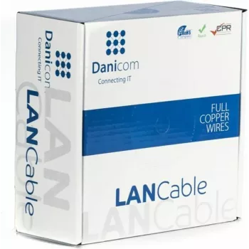DSIT DANICOM CAT5e UTP lauko kabelis 305m, vientisas laidininkas, PE, Fca, juodas, 100% vario