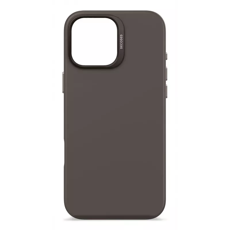 DECODED Antimicrobial Silicone Case, skirtas iPhone 16 Pro Max, MagSafe, juodas