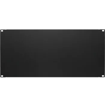 DS-IT 19 inch aklina plokštė 5U stovo užpildymo panelė, plieninė, juoda DS-Blind5
