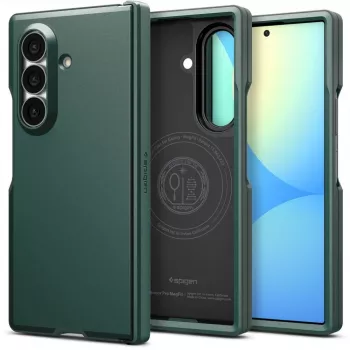 Spigen Tough Armor Pro MagSafe dėklas, skirtas Samsung Galaxy Z Fold 8 Ultra – Abyss Green