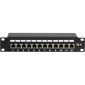 DSIT DS-10Patch6-12FTP 10 colių 12 prievadų FTP CAT6 skydelis