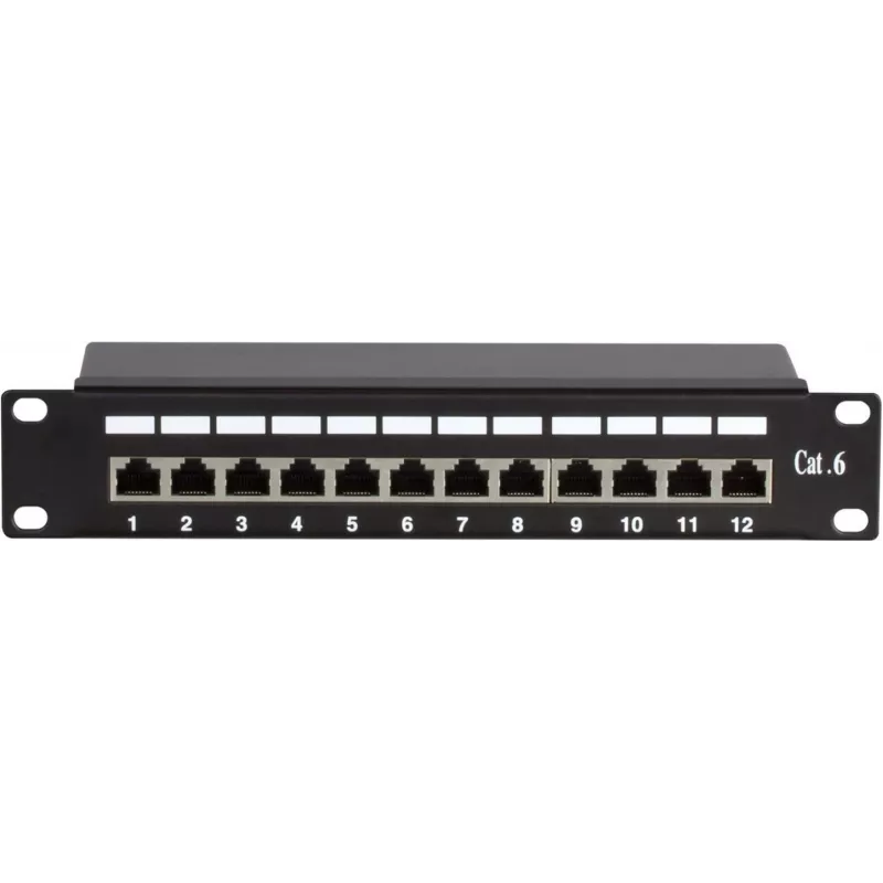 DSIT DS-10Patch6-12FTP 10 colių 12 prievadų FTP CAT6 skydelis