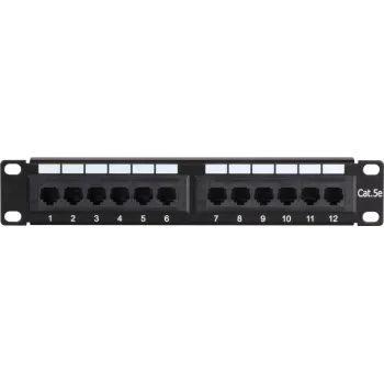DSIT DS-10Patch5-12UTP 10 colių 12 prievadų UTP CAT 5e jungčių skydelis