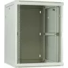 DSIT 12U sieninis serverių spintelis su stiklo durimis, baltas, 600x600x635 mm