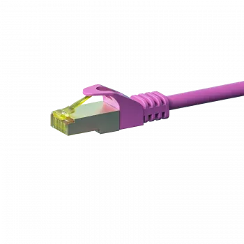 DSIT Cat.7 S/FTP PiMF RJ45 tinklo kabelis, rožinis, 3 m