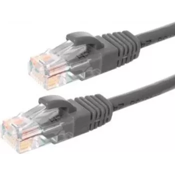 DSIT CAT6 Ethernet Patch Cable U/UTP 0,25 m pilka, 100% varis DC-61-002