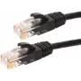 DSIT CAT6 U/UTP Ethernet Patch Cable, 7,5 m, juoda, 100% vario, RJ45, Gigabit, Snagless
