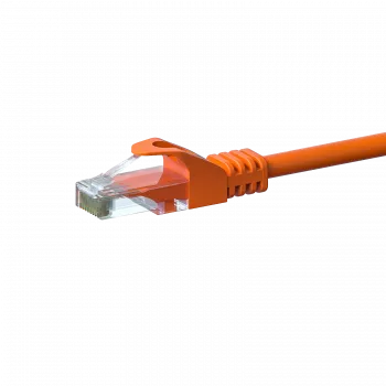 DSIT CAT 6 U/UTP tinklo jungiamasis kabelis, 2 m, oranžinis, CCA, RJ45, 250 MHz, Gigabit Ethernet