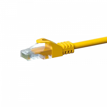DSIT CAT 5e U/UTP tinklo laidas, 10 m, geltonas, CCA, RJ45, 1 Gbps, 100 MHz