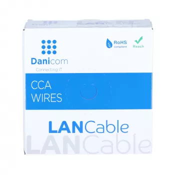 DSIT CAT6 S/FTP 50 m ritė pilka CCA (DC-SFTP6CCA50S-GRY)