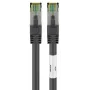 DSIT RJ45 tinklo kabelis S/FTP PiMF CAT 8 juodas 2m
