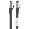 DSIT RJ45 tinklo kabelis S/FTP PiMF CAT 8 juodas 2m