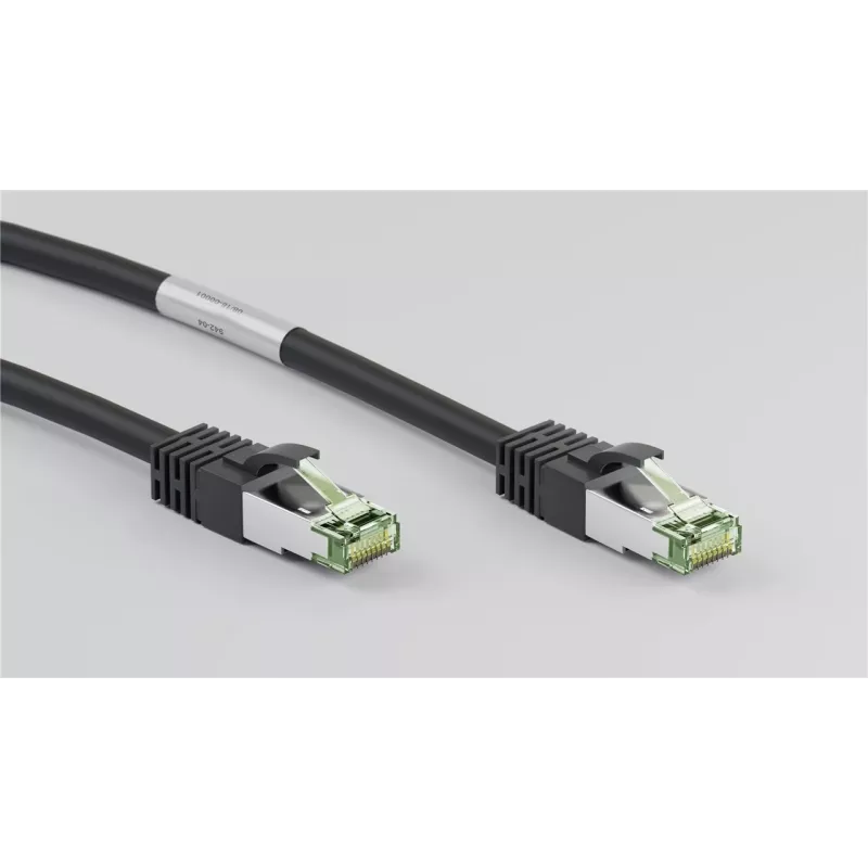 DSIT RJ45 tinklo kabelis S/FTP PiMF CAT 8 juodas 2m