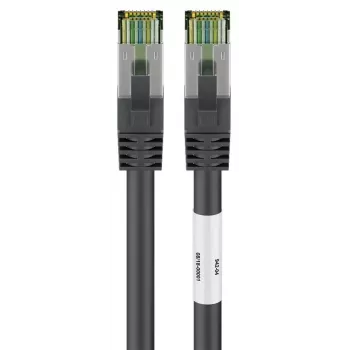 DSIT RJ45 tinklo kabelis S/FTP PiMF CAT 8, juodas, 1m