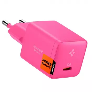 SPIGEN EE301EU-GAN Essential 1 prievado tinklo įkroviklis 30W rožinis
