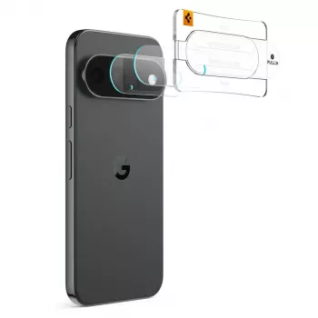 Spigen Optik Pro Glas.tR EZ Fit fotoaparato apsauga 2 vnt., skirta Google Pixel 11 Pro XL - skaidri