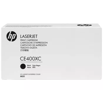 HP 507X didelio našumo juoda toneryje kasetė CE400XC