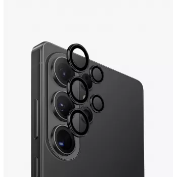 UNIQ Optix aliuminio kameros objektyvo apsauga, skirta Samsung Galaxy S26 Ultra - juoda