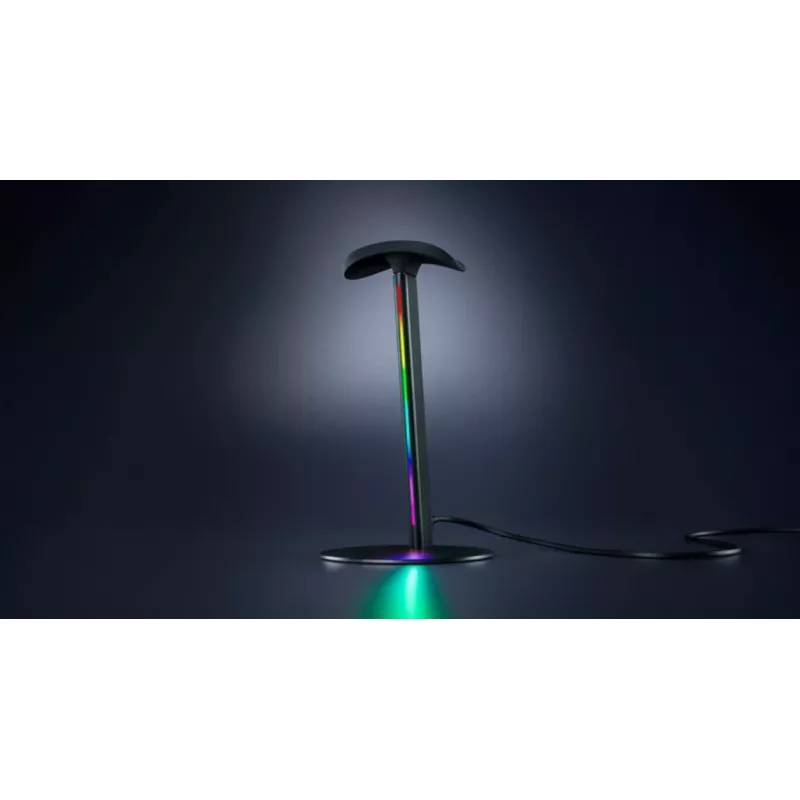 RAZER Base Station V3 Chroma RGB ausinių stovas su 2 prievadų USB 3.1 šakotuvu - juodas