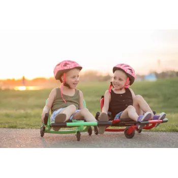 EzyRoller Classic Pink važinėjimo žaislas vaikams nuo 3 iki 12 metų