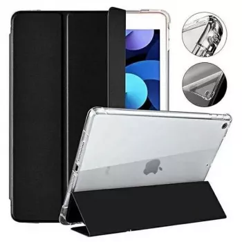 Mercury skaidrus galinis dangtelis, skirtas iPad Pro 12.9 (2018-2022) ir iPad Air 13 (2024-2026) - juodas rėmelis