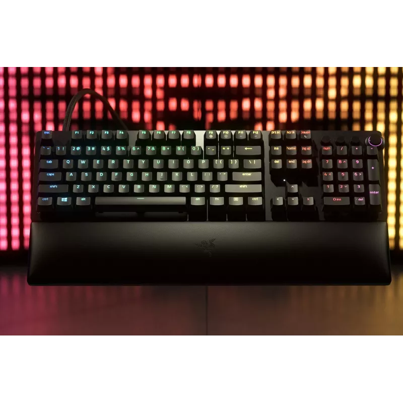 Laidinė žaidimų klaviatūra Razer Huntsman V2, Analog Optical jungikliai, šiaurietiškas išdėstymas, RGB, juoda (RZ03-03610600-R3N1)