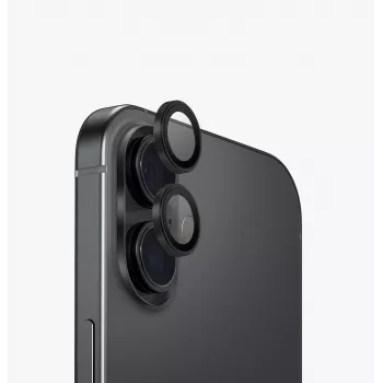 UNIQ Optix aliuminio fotoaparato objektyvo apsauga, skirta iPhone 17 Pro/Pro Max – mėlyna