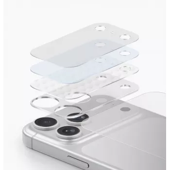 UNIQ Optix Aeroshield+ iPhone 17 Pro Max kameros modulio apsauga, permatoma