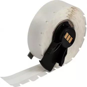 BRADY M6C-375-498 daugkartinio naudojimo vinilo audinio etiketė, balta, 9,53 mm x 9,14 m