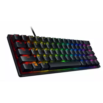 Laidinė optomechaninė žaidimų klaviatūra Razer Huntsman Mini 60%, šiaurietiškas išdėstymas, RGB, juoda (RZ03-03391300-R3N1)