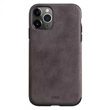 UNIQ Sueve iPhone 11 Pro dėklas iš skysto silikono, taupe šiltai pilkos spalvos