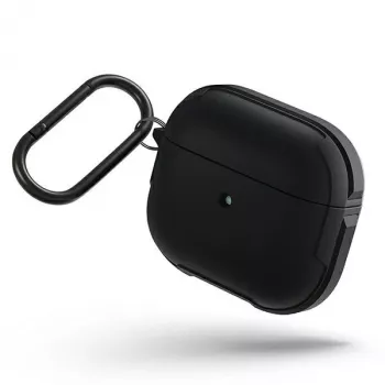 UNIQ Valencia antimikrobinis dėklas Apple AirPods 3 kartos ausinėms - Midnato juoda