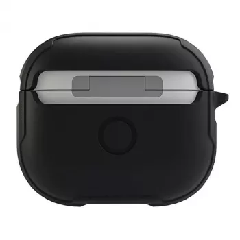 UNIQ Valencia antimikrobinis dėklas Apple AirPods 3 kartos ausinėms - Midnato juoda