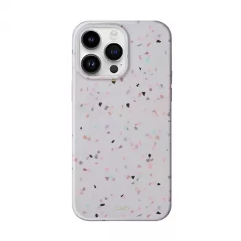 UNIQ Coehl Terrazzo dėklas, skirtas iPhone 14 Pro Max, smiltainio spalvos