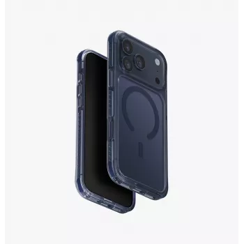 UNIQ Combat dėklas, skirtas iPhone 17 Pro Max su MagClick įkrovimu, mėlynas