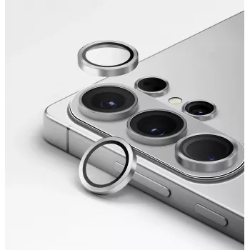 UNIQ Optix Aluminium fotoaparato objektyvo apsauga, skirta Samsung Galaxy S26 Ultra – sidabrinė (3 vnt.)