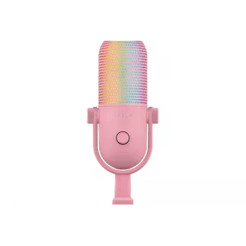 Razer Seiren V3 Chroma 32 bit DSP USB kondensatorinis mikrofonas - Kvarcinis rožinis