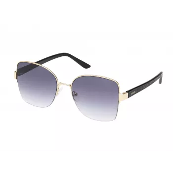GUESS moteriški katinėlio formos akiniai nuo saulės GF00052-5932B, Havana rėmelis, rudi gradientiniai lęšiai, 59mm