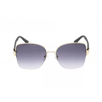 GUESS moteriški katinėlio formos akiniai nuo saulės GF00052-5932B, Havana rėmelis, rudi gradientiniai lęšiai, 59mm