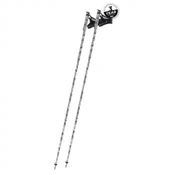 Komperdell Erlkönig FXP sudedamos bėgimo lazdos, 130 cm, 3 dalių ypač lengvas anglies pluoštas 14 mm, savaime išsiskleidžianti FXP sistema, Trail Pro Tape rankena