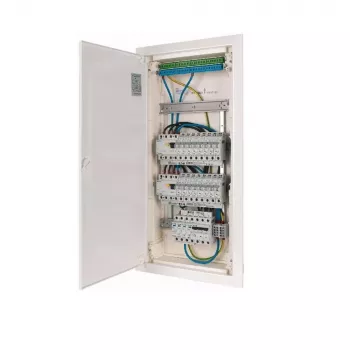 EATON KLV-PW-48-1PXL-1SPD-2PXF-16PLI 4 eilių iš anksto sujungtas skirstomasis skydas, 48 moduliai, IP30, baltas